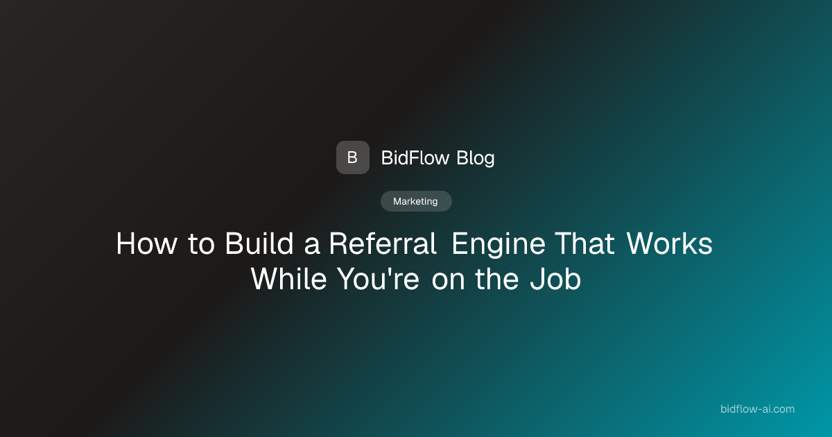 How to Build a Referral Engine That Works While You're on the Job ...
